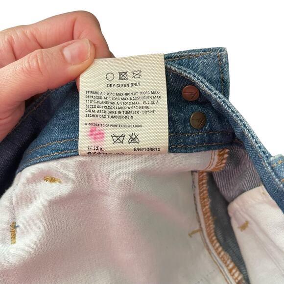 COH Citizens of Humanity 29 Mini Jean Skirt Denim Blue Y2K Pleated Short - Picture 5 of 13